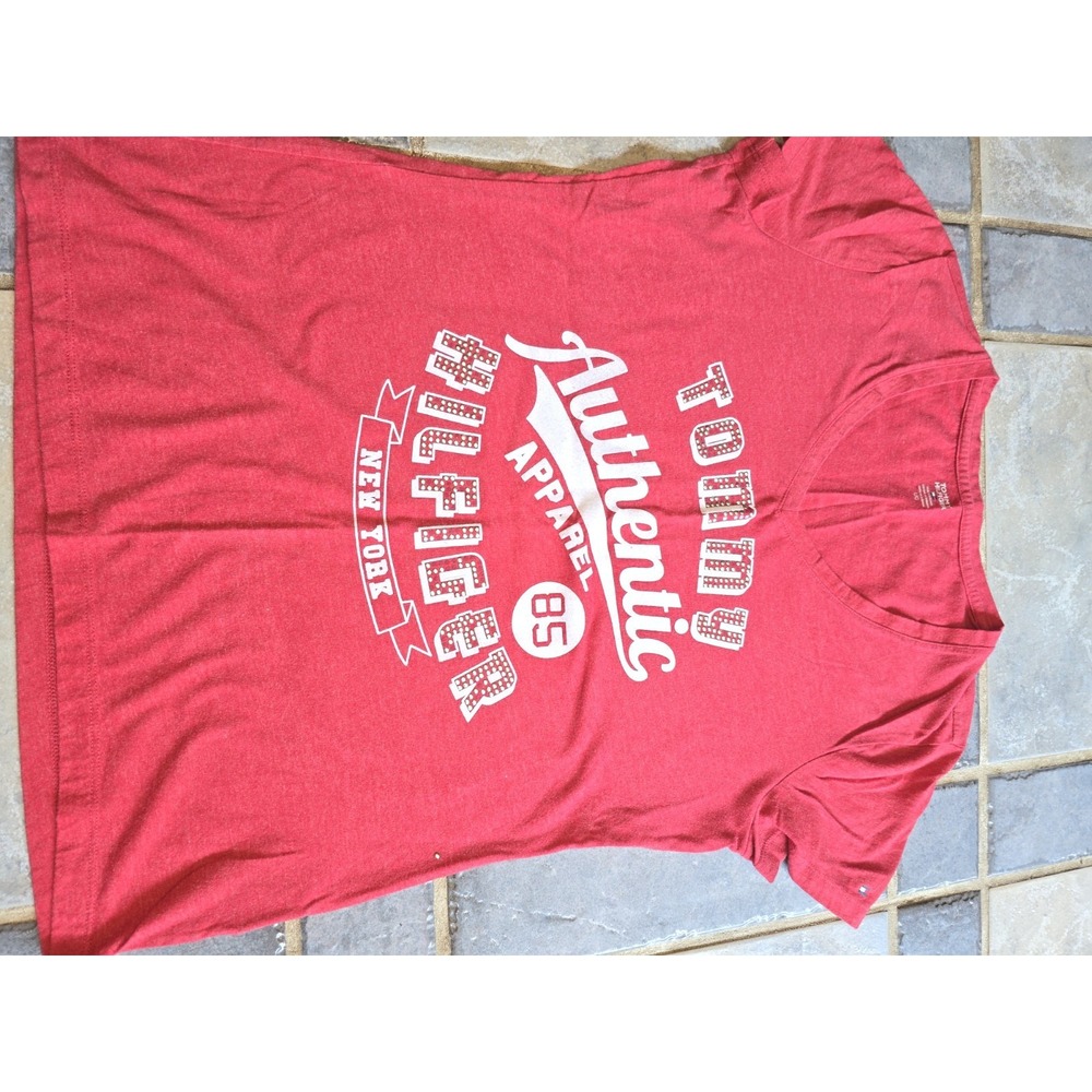 Tommy Jeans Large Red  Shirt‎ Adult Cotton